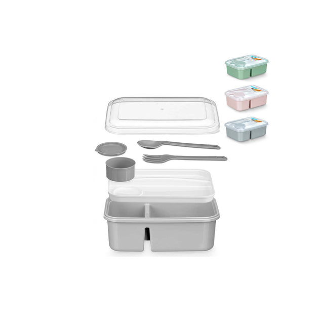Caixa para Alimentos com Separador Talheres 1800 ml