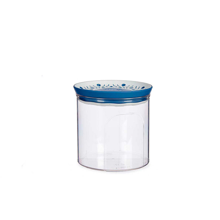 Frasco Plástico Hermético Redondo Azul 700 ml
