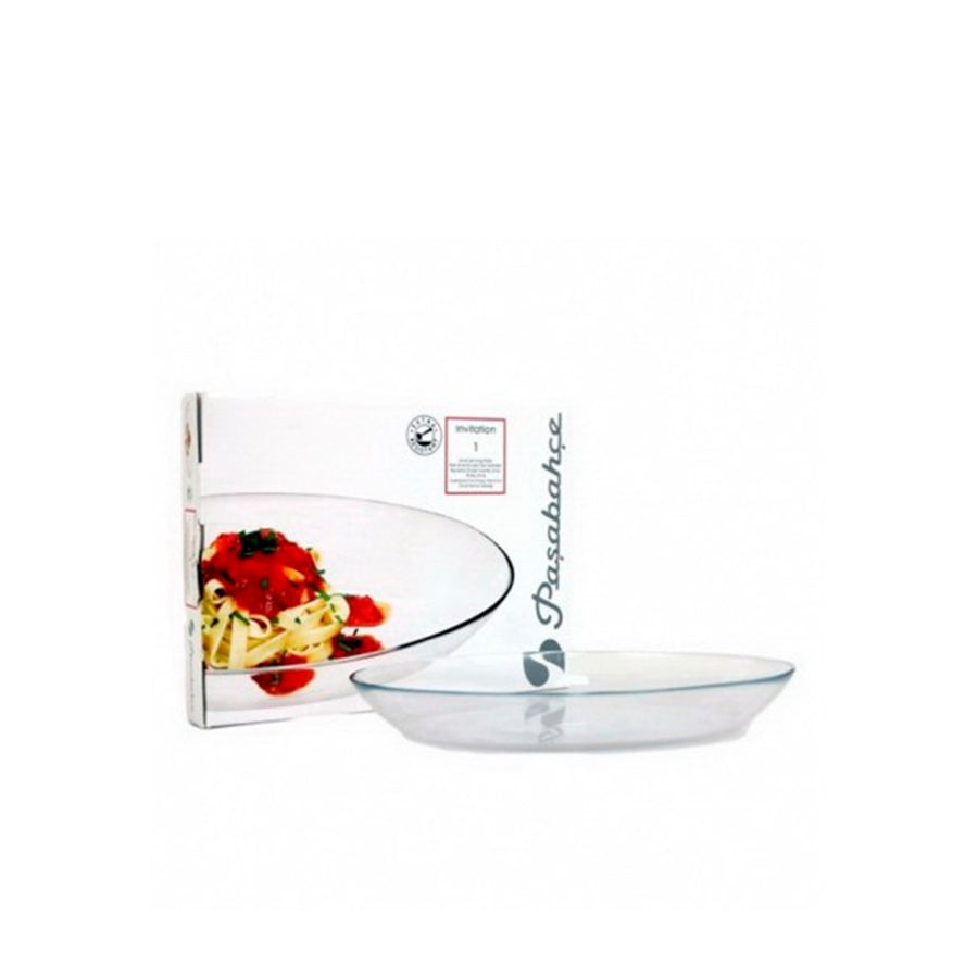 Travessa de Vidro Oval 25 x 3,4 cm