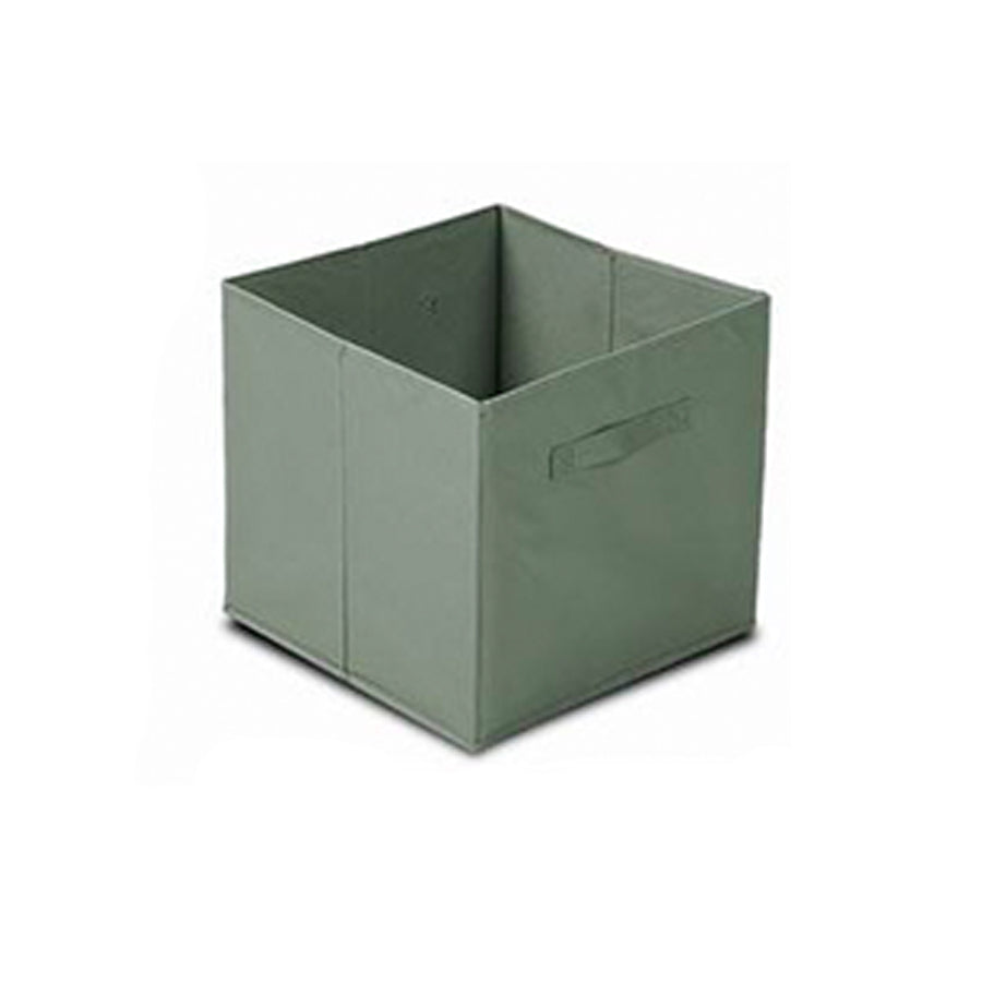 Caixa de Arrumação em Tecido Verde Claro 31 x 31 x 31 cm