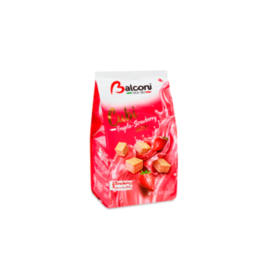 Balconi Bolachas Cubos Morango 250 gr