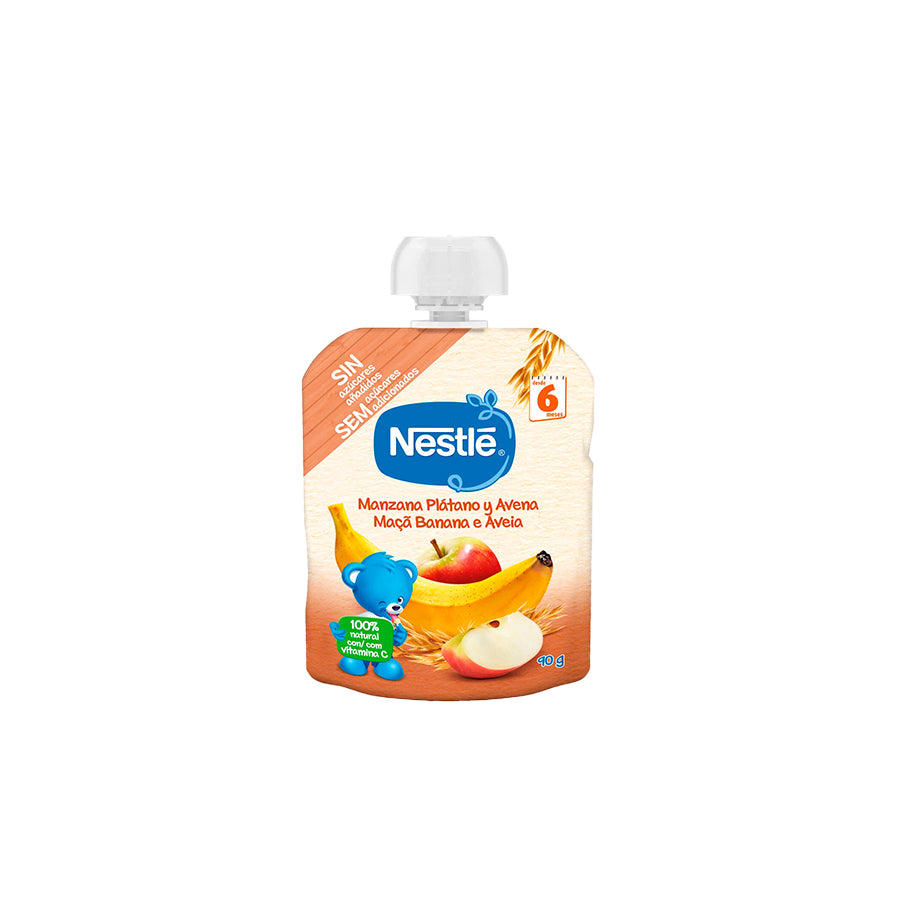 Nestlé Saqueta de Fruta Maçã, Banana e Aveia 90 gr