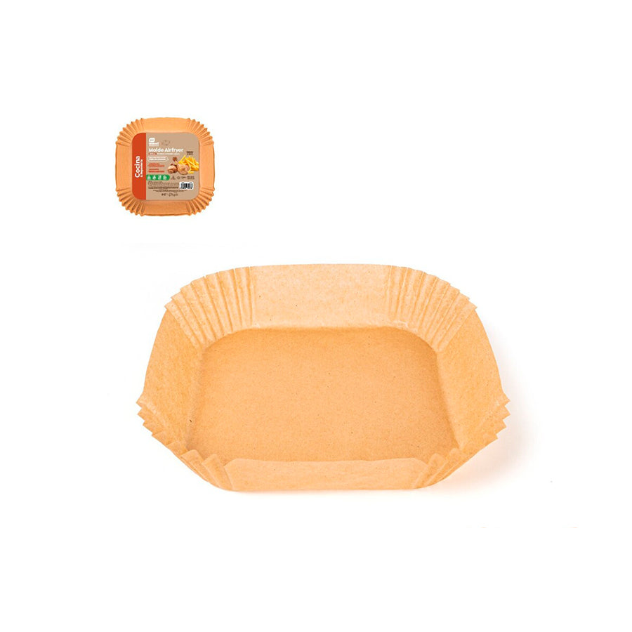 Pack 20 Moldes Papel Air Fryer 20 x 20 cm