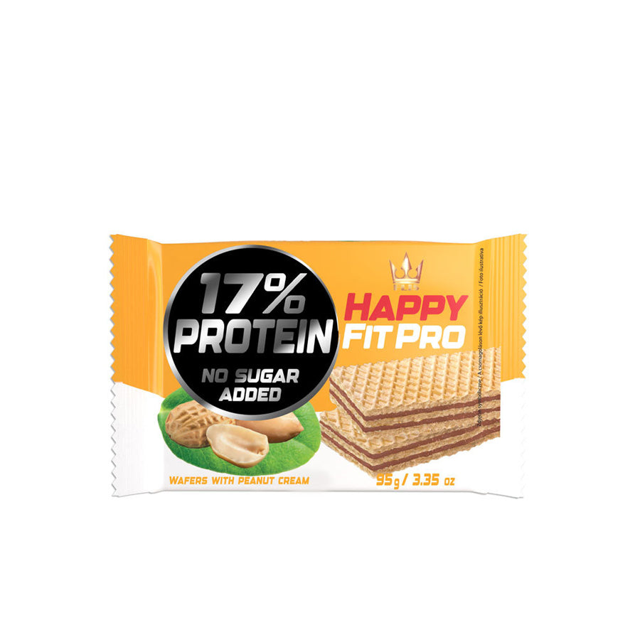 Happy Fit Pro Wafers Amendoim sem Açúcar 95 gr