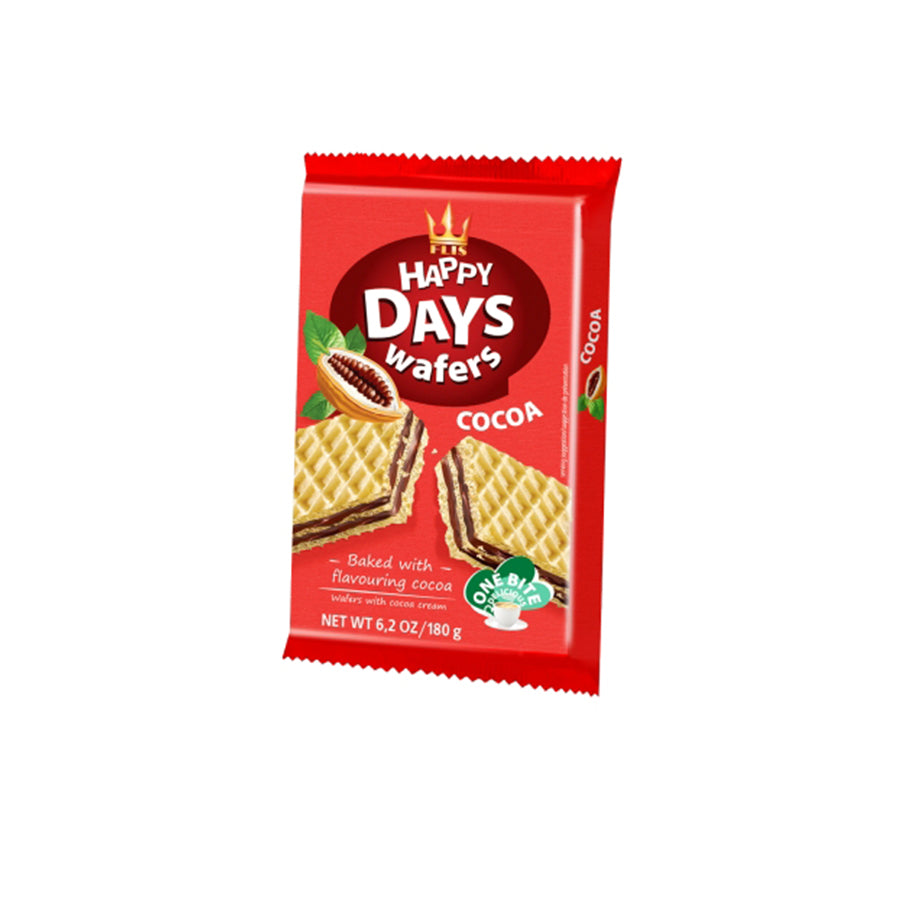 Happy Days Wafers Cacau 180 gr