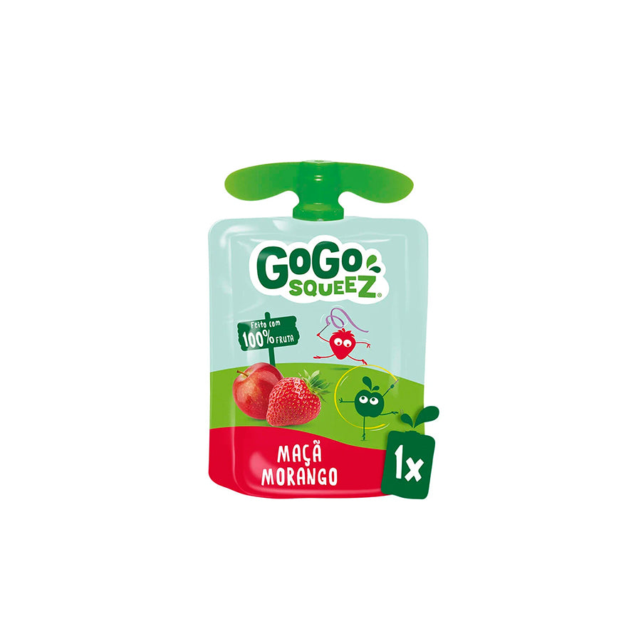 Gogo Squeez Saqueta de Fruta Maçã e Morango 90 gr