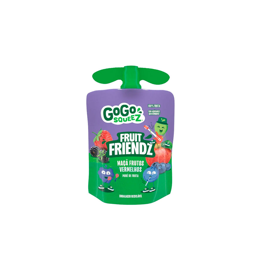 Gogo Squeez Saqueta de Fruta Maçã e Frutos Vermelhos 90 gr