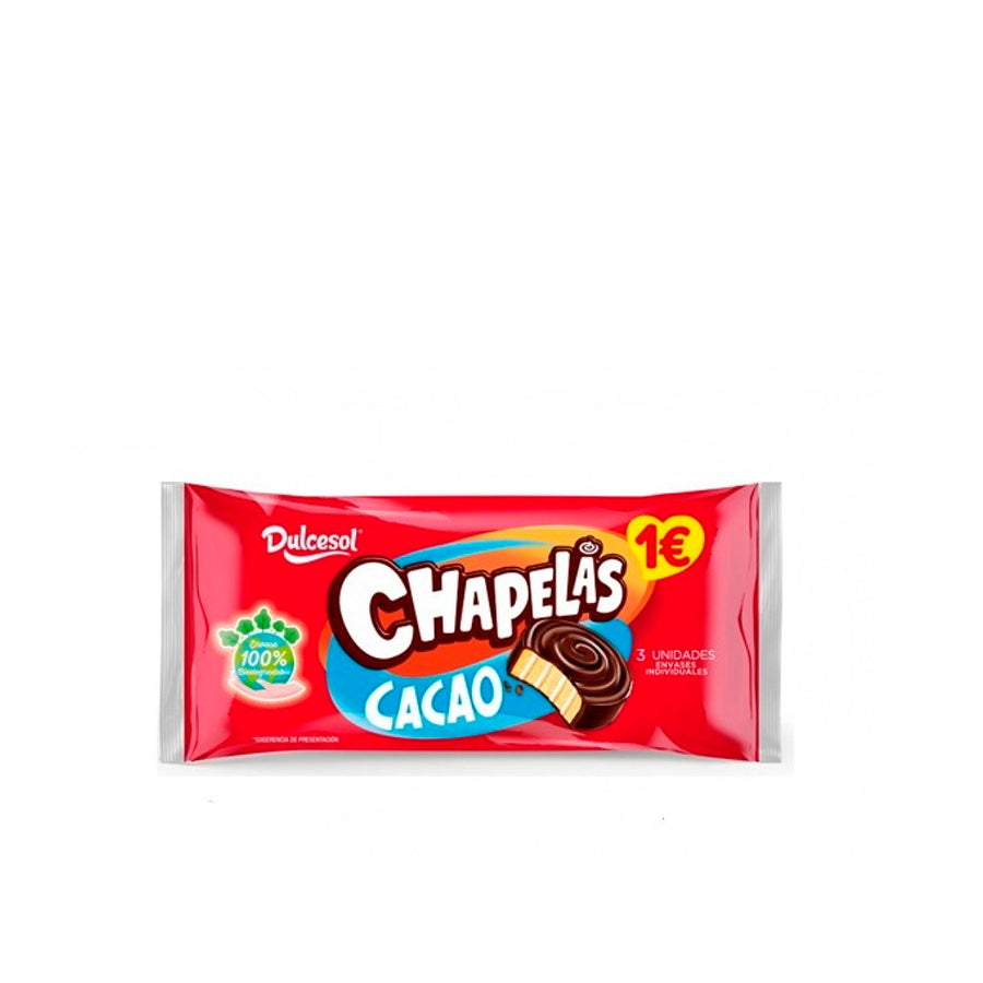 Dulcesol Chapelas Chocolate 3 un 135 gr