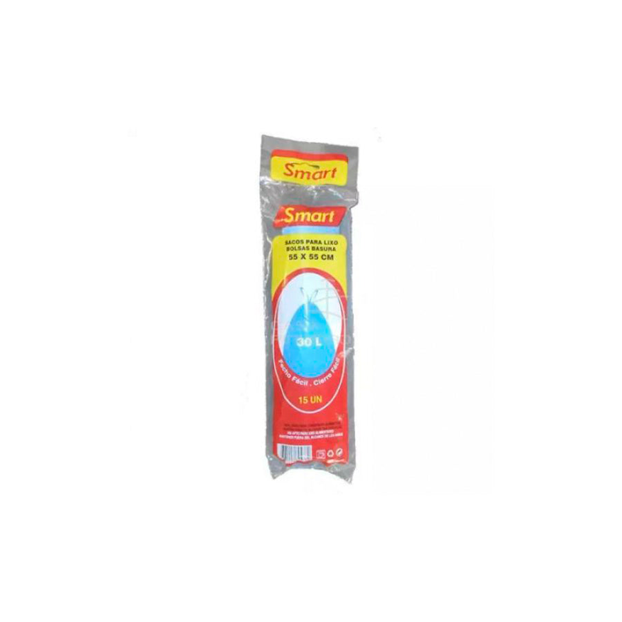 Pack 12 Sacos do Lixo Fecho Fácil 30 L