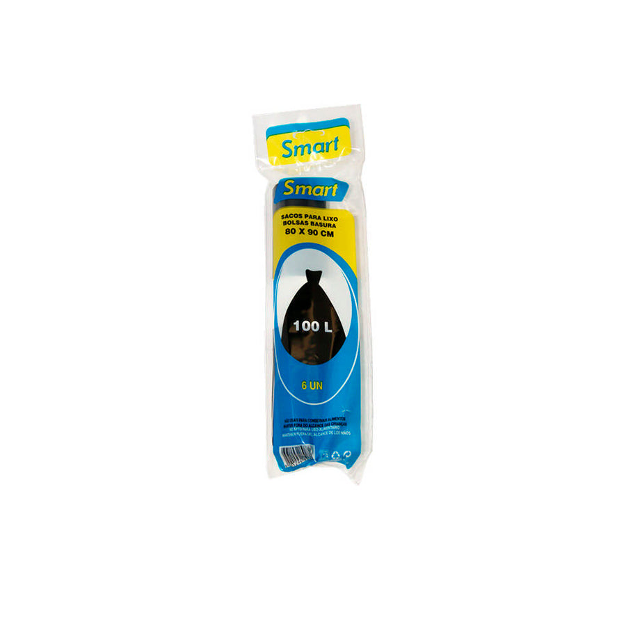 Pack 6 Sacos do Lixo 100 L