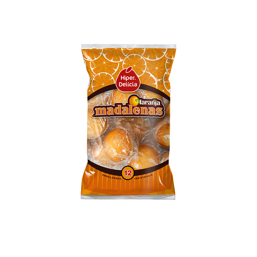 Hiper Delícia Madalenas de Laranja 12 un 500 gr