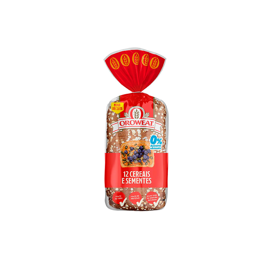 Oroweat Pão de Forma 12 Cereais e Sementes 550 gr