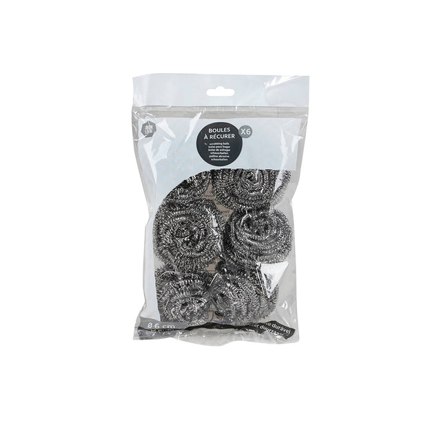 Pack 6 Esfregões Aço 6 cm