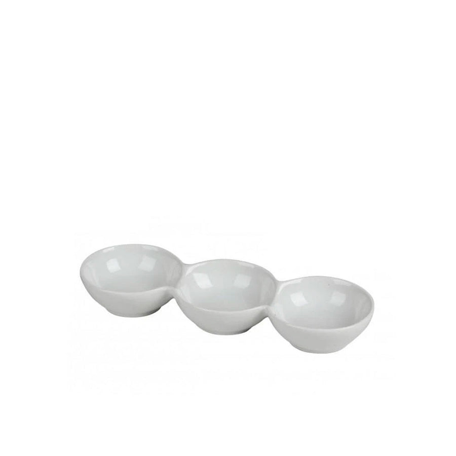 Taça de Aperitivos 3 Divisórias 23,5 x 3 x 8 cm