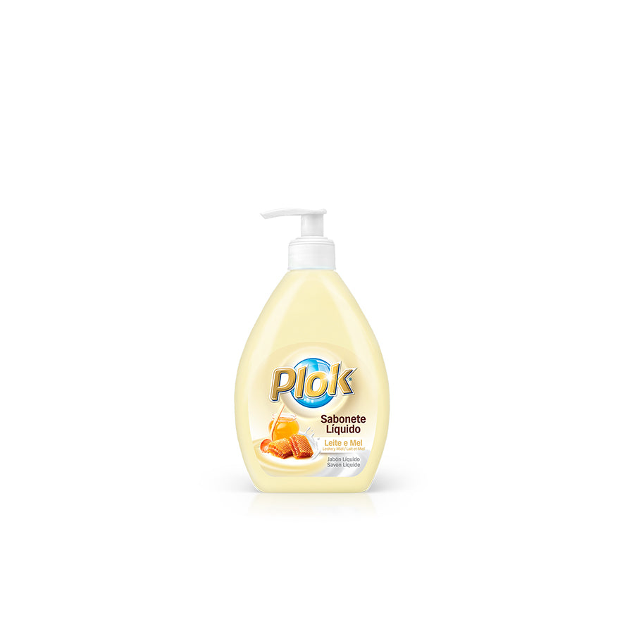 Plok Sabonete Líquido Leite e Mel 600 ml