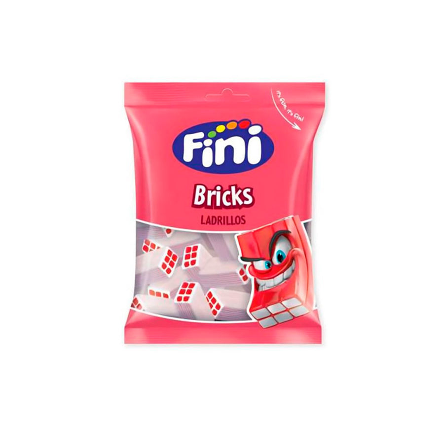Fini Tijolos Nata e Morango 90 gr