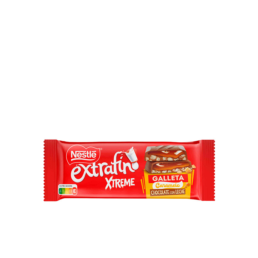 Nestlé Extrafino Tablete de Chocolate Leite com Caramelo e Bolacha 87 gr