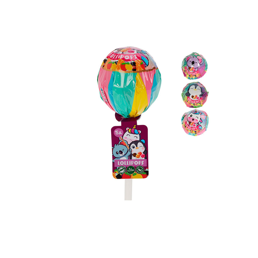 Chupa Grande Animais com 15 Chupas 135 gr