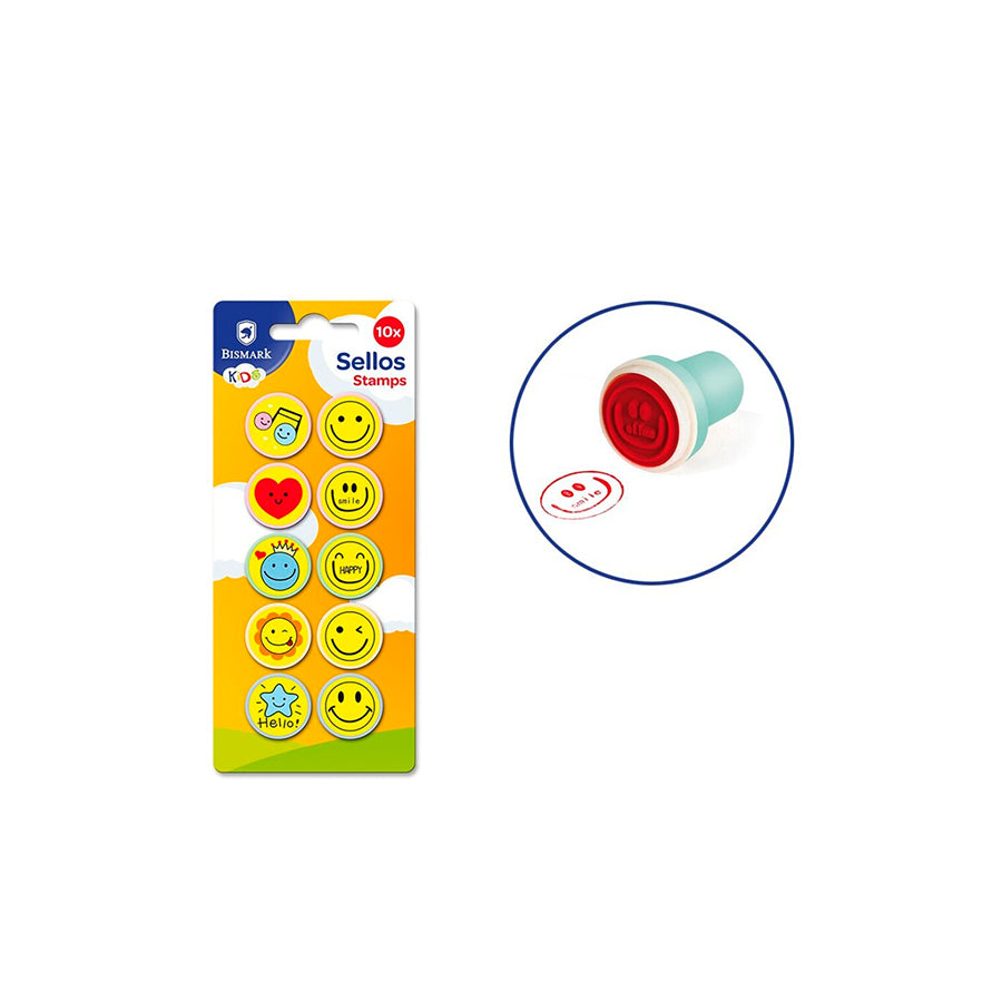 Bismark Pack 10 Carimbos Emojis