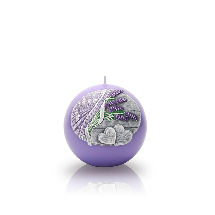 Vela Bola Lavender Kiss 10 cm