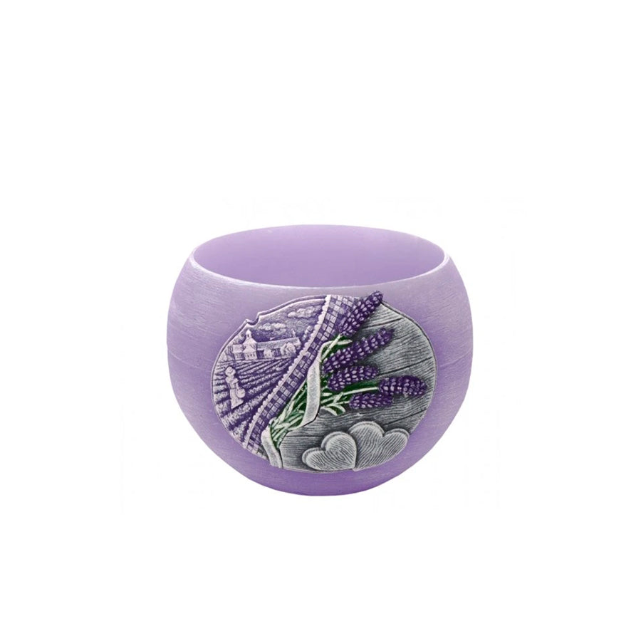 Vela Redonda Lavender Kiss 12 cm