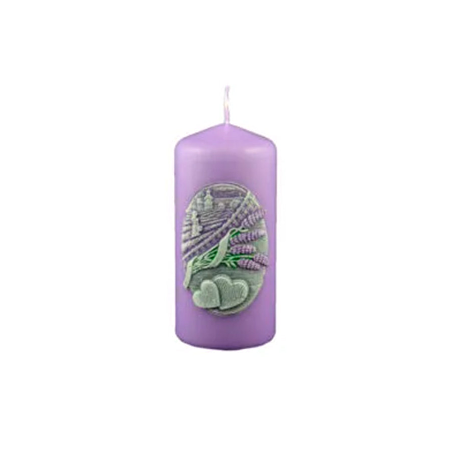 Vela Pilar Lavender Kiss 10 cm