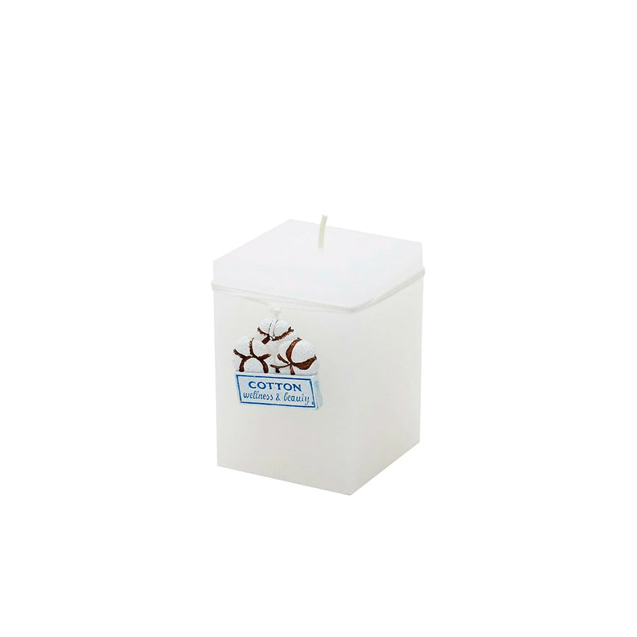 Vela Cubo Cotton 7 x 9 cm