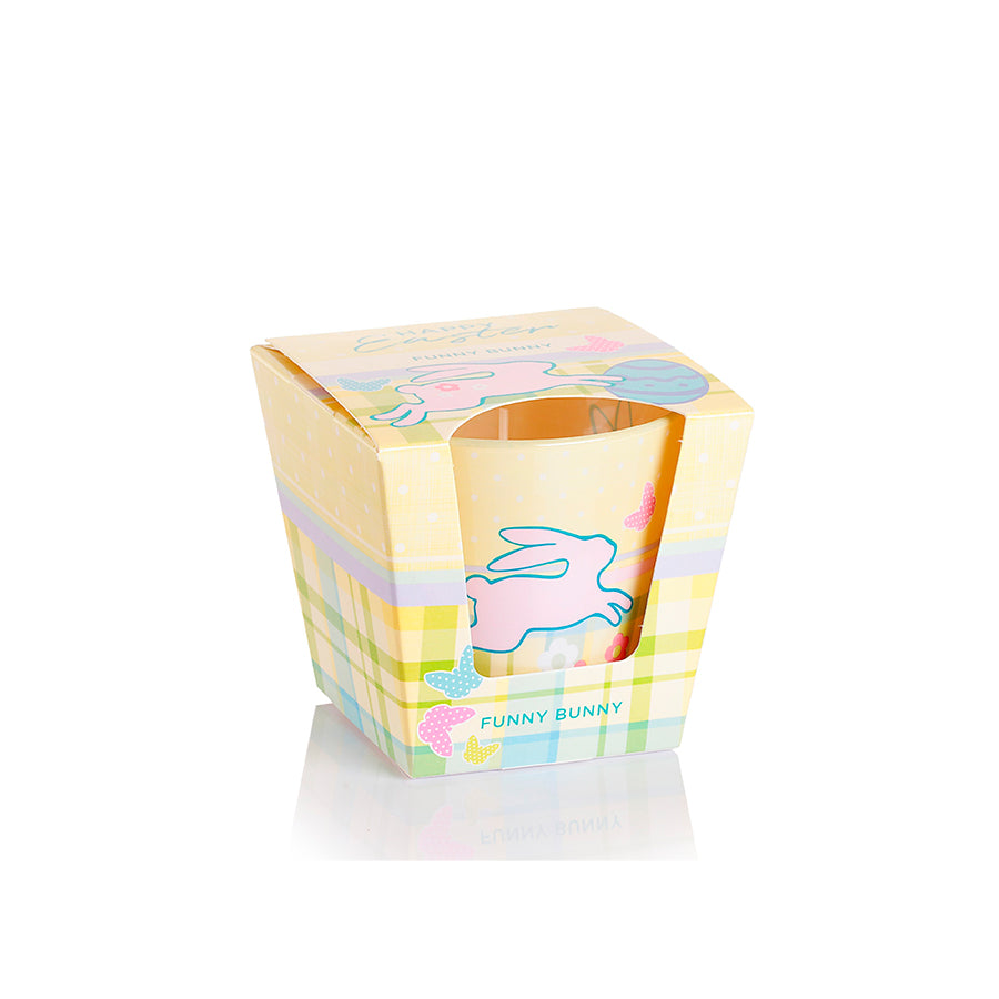 Vela Copo Vidro Cónico Funny Bunny 115 gr