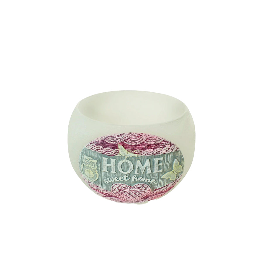 Vela Redonda Home Branca 12 cm