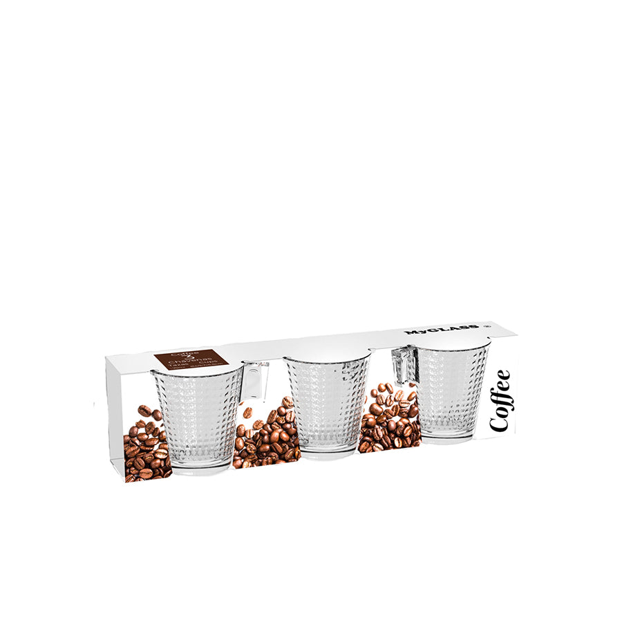 Pack 3 Chávenas de Café Dots 70 ml