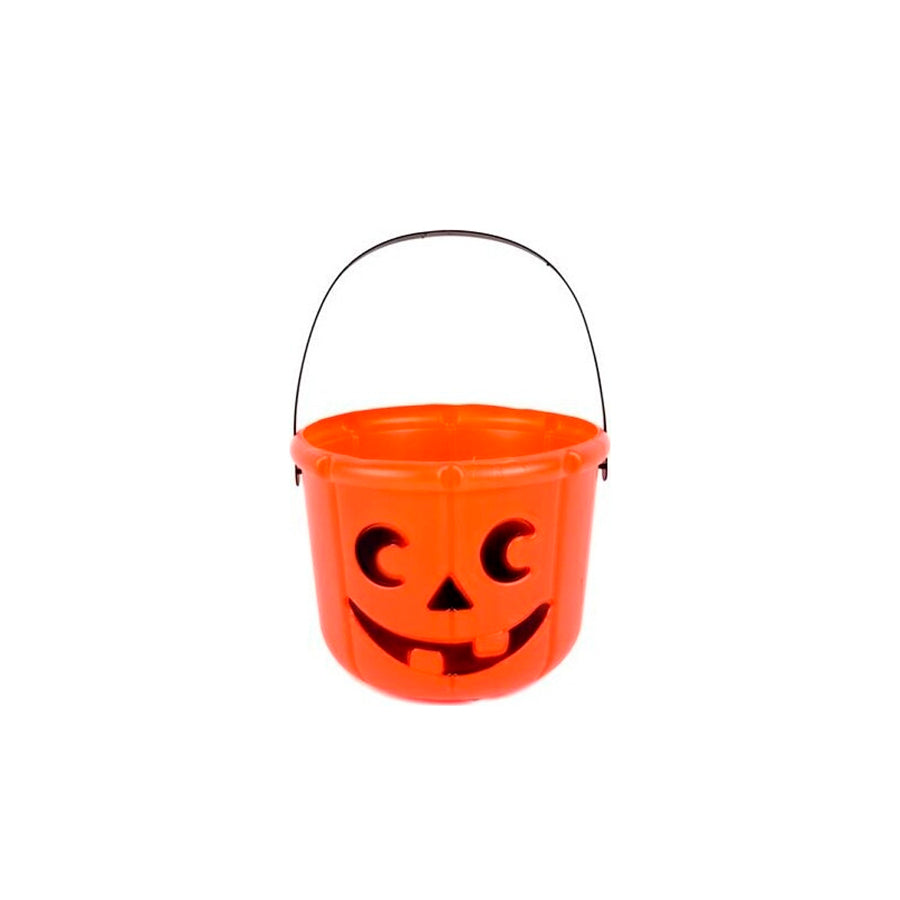 Halloween Balde Plástico Abóbora 14 cm