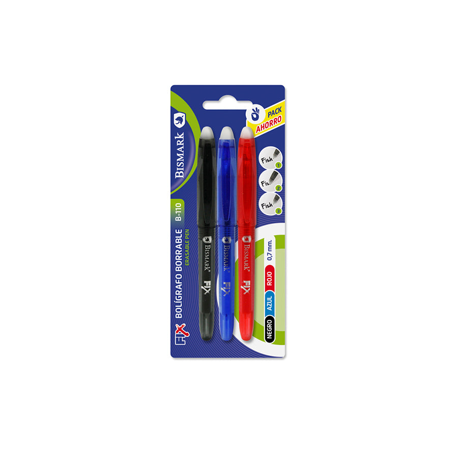 Bismark Pack 3 Esferográficas Apagáveis