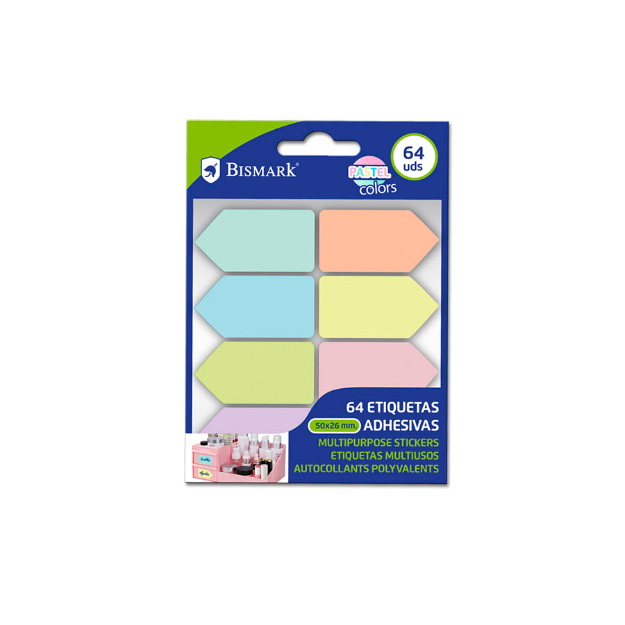 Bismark Pack 64 Etiquetas Pastel