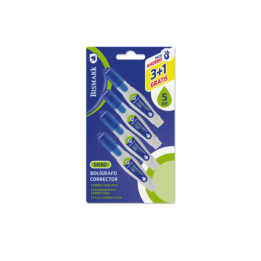 Bismark Pack 5 Mini Canetas Corretoras