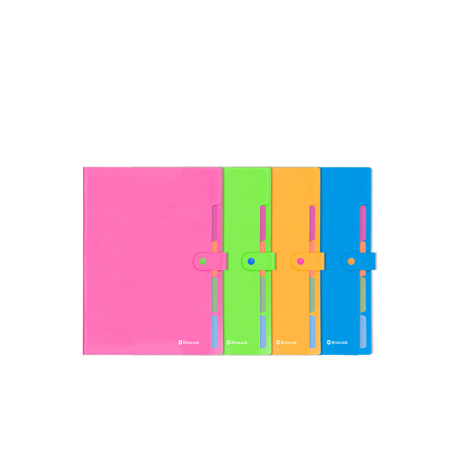 Bismark Pasta de Documentos A4 Neon