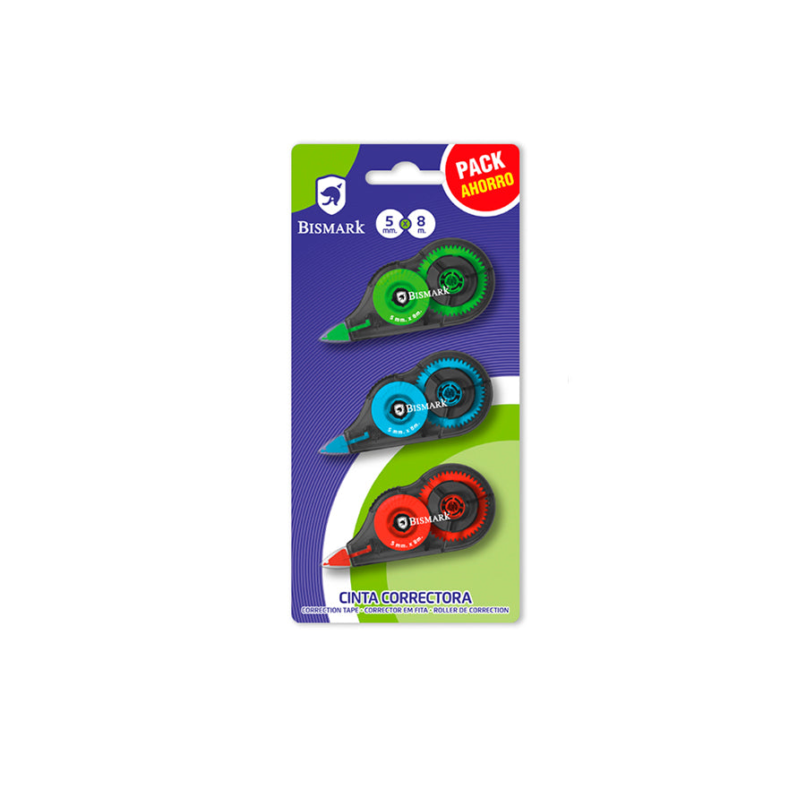 Bismark Pack 3 Fitas Corretoras 8 m