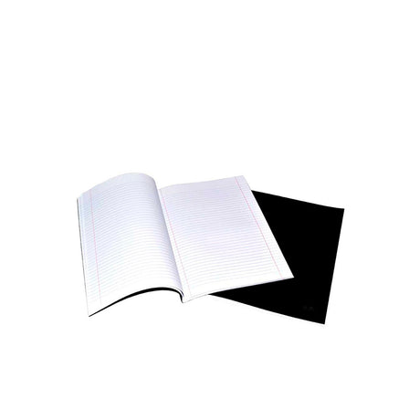 Caderno Capa Preta Pautado A4 80 Folhas