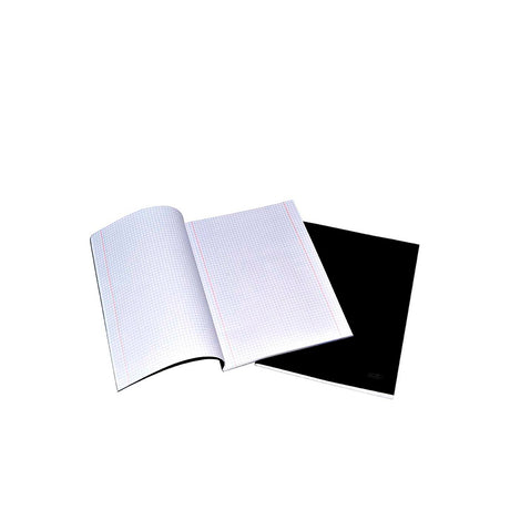 Caderno Capa Preta Quadriculado A4 80 Folhas