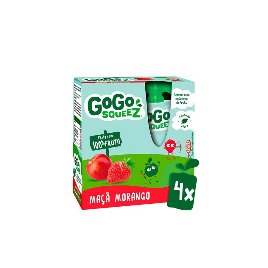Gogo Squeez Saqueta Maçã e Morango 4 x 90 gr