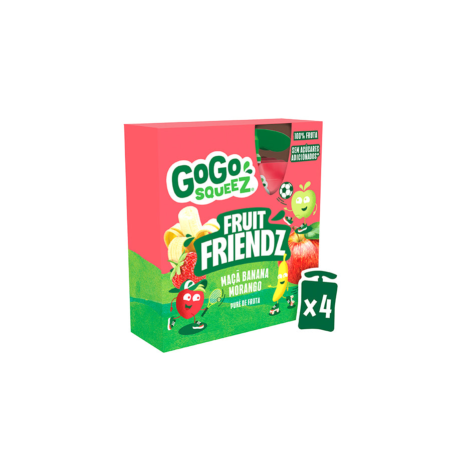 Gogo Squeez Saqueta de Banana e Morango 4 x 90 gr