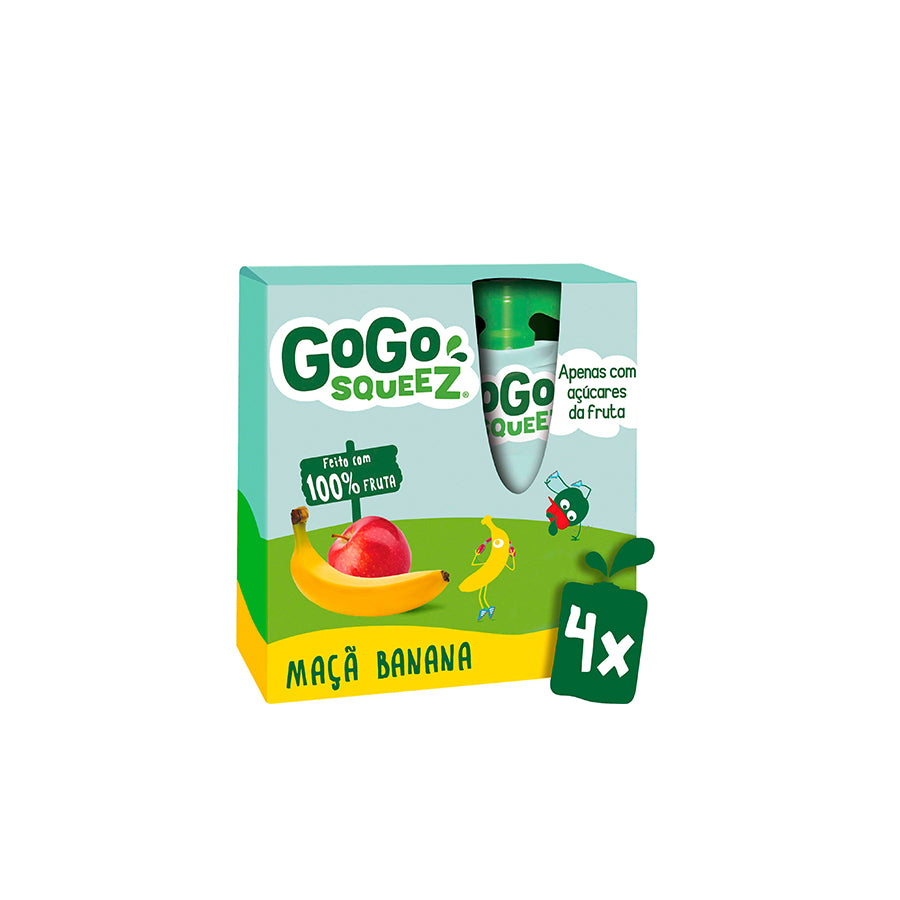 Gogo Squeez Saqueta de Maça e Banana 4 x 90 gr