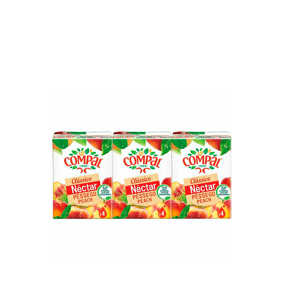 Compal Clássico Pêssego 3 x 200 ml