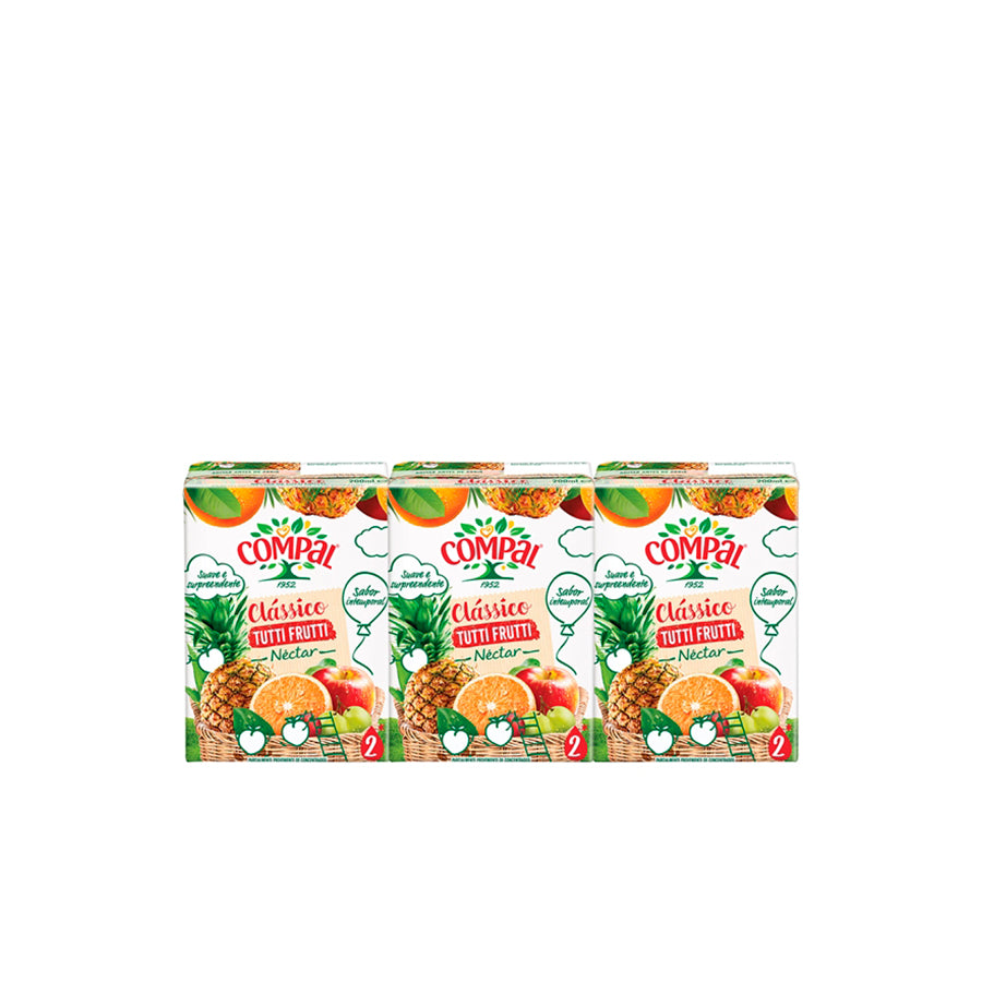Compal Clássico Tutti Frutti 3 x 200 ml
