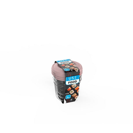 Pack 3 Caixas Redondas Herméticas 200 ml