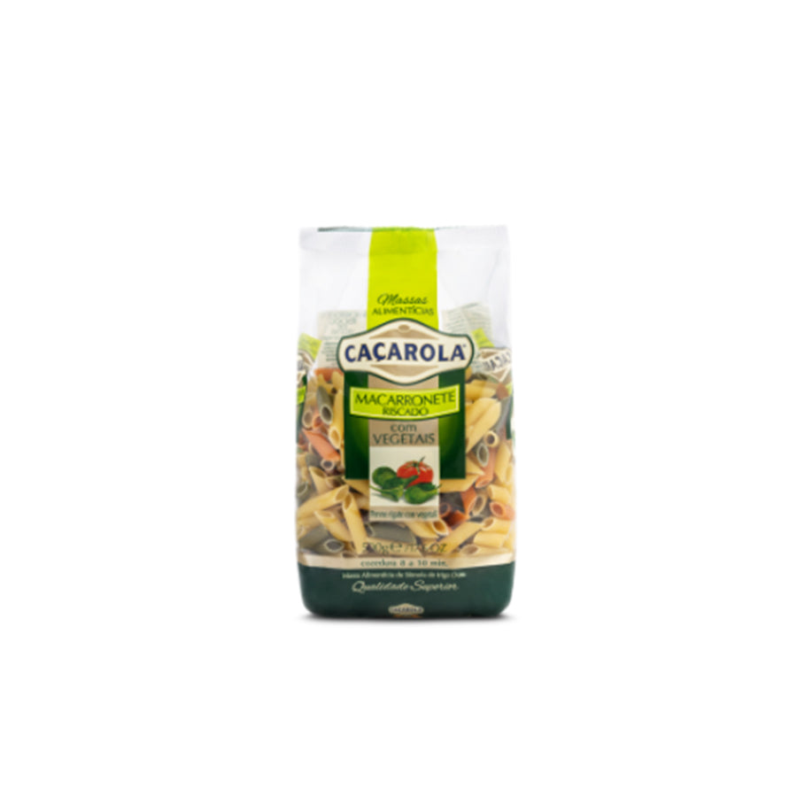 Caçarola Massa Macarronete Riscado com Vegetais 500 gr