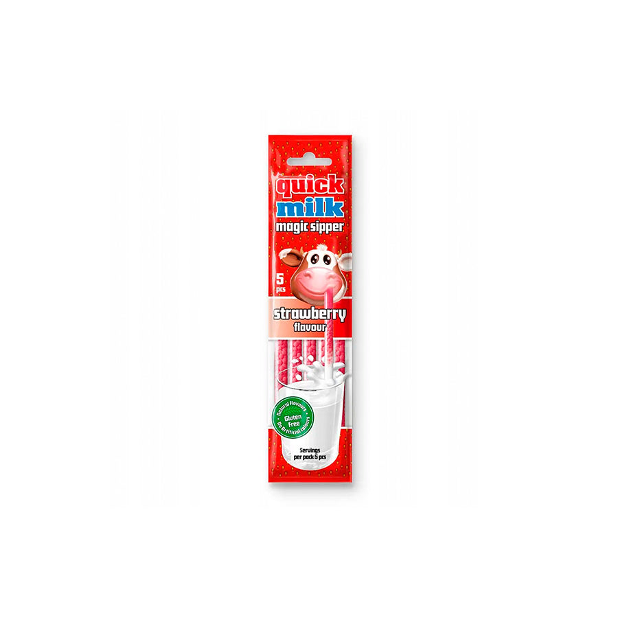 Quick Milk Palhinha Morango 5 un