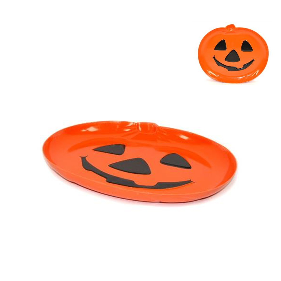 Prato Abóbora Halloween 32 cm