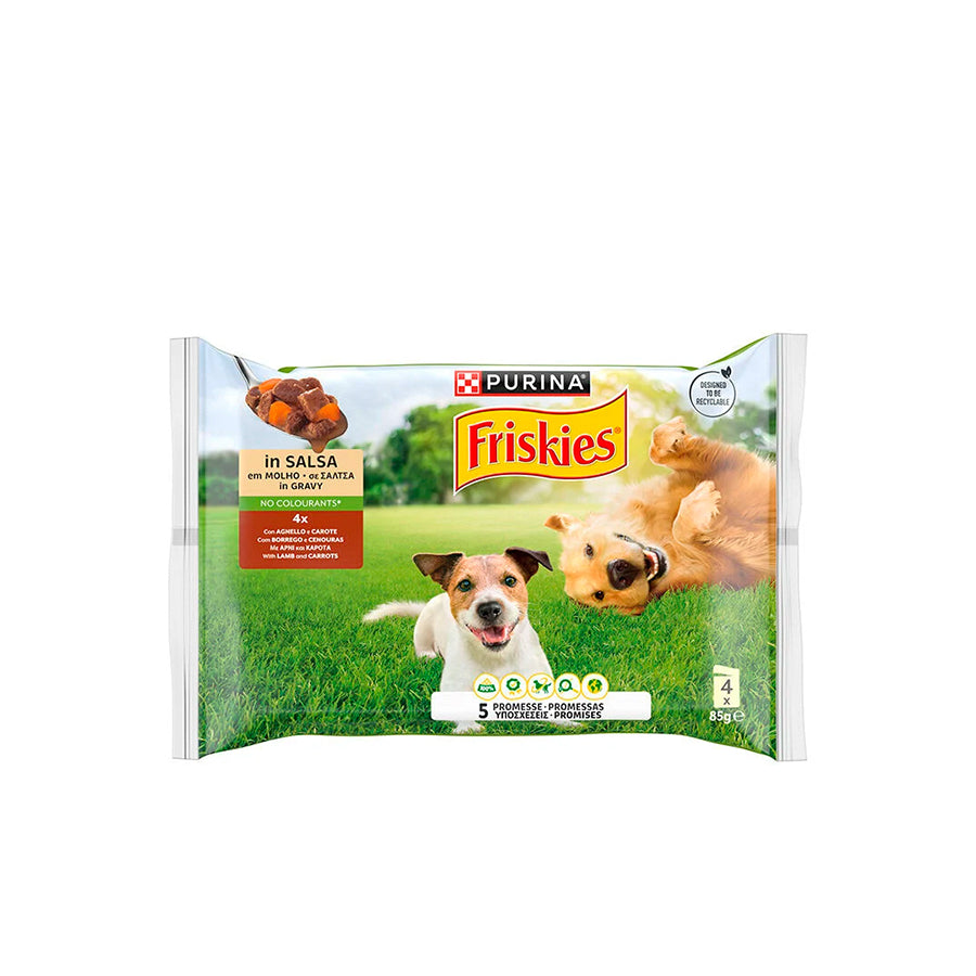 Purina Friskies Molho Borrego Comida Húmida para Cão 4 x 85 gr