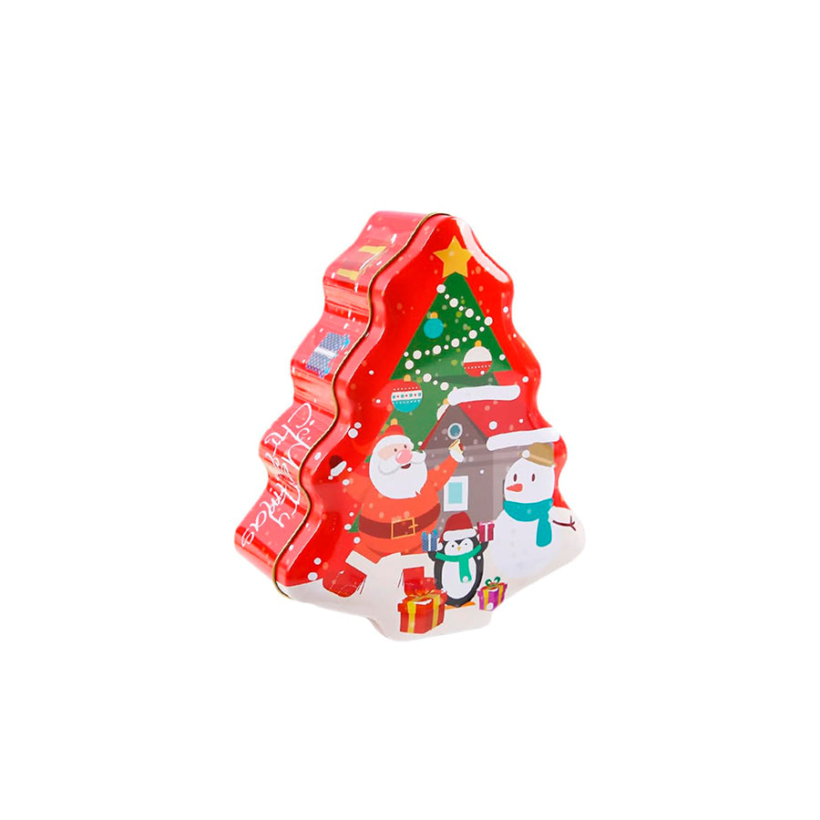 Caixa em Lata Árvore de Natal