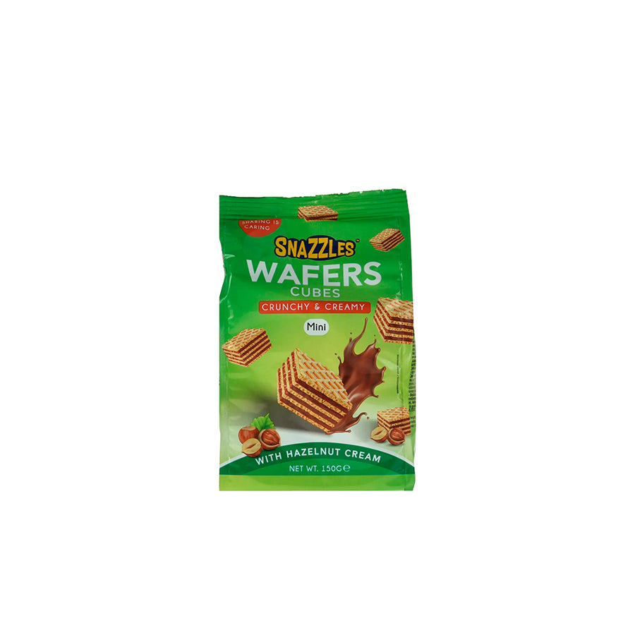 Snazzles Bolacha Wafer com Recheio de Avelã 150 gr